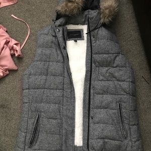 Banana republic Sherpa lined vest